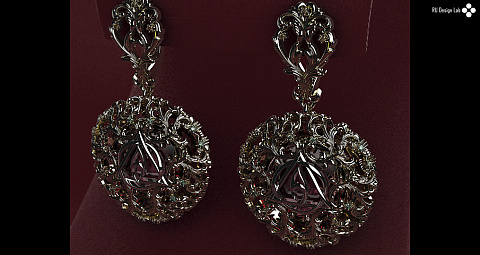 Серьги в стиле барокко